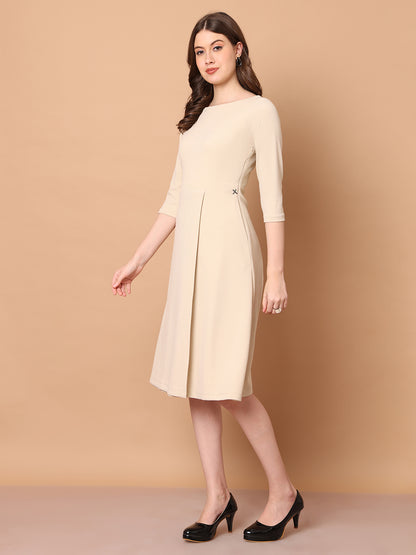 Exude Urban Elegance Wrap Dress with Sleeves