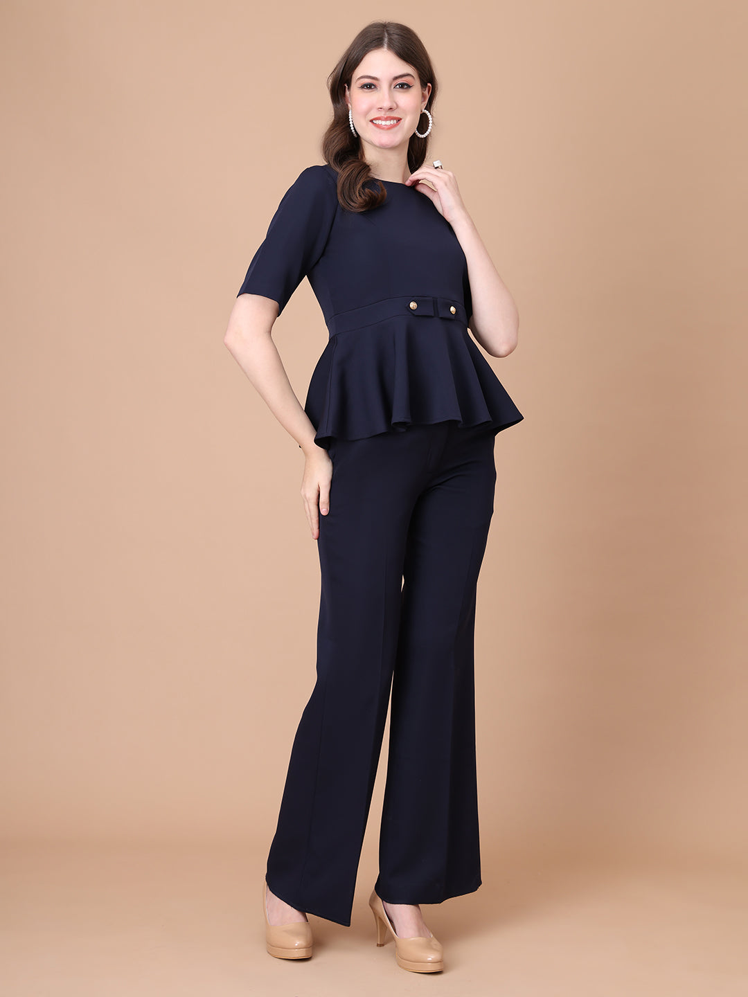 Exude Chic Revolution A-line Top (Navy)