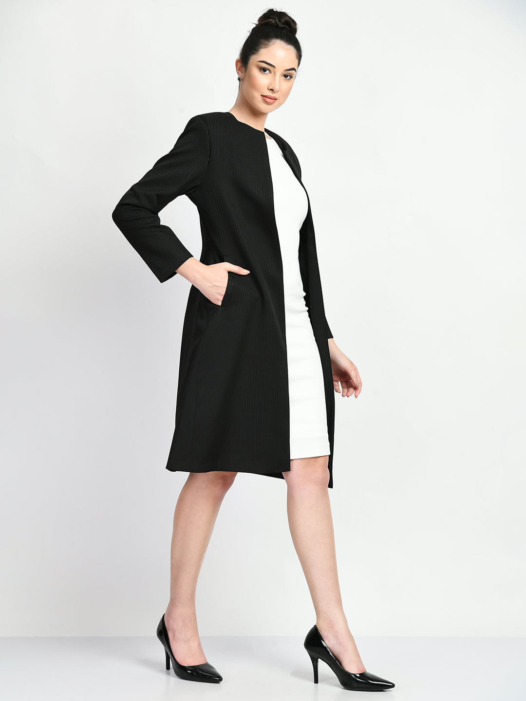 Long discount blazer femme