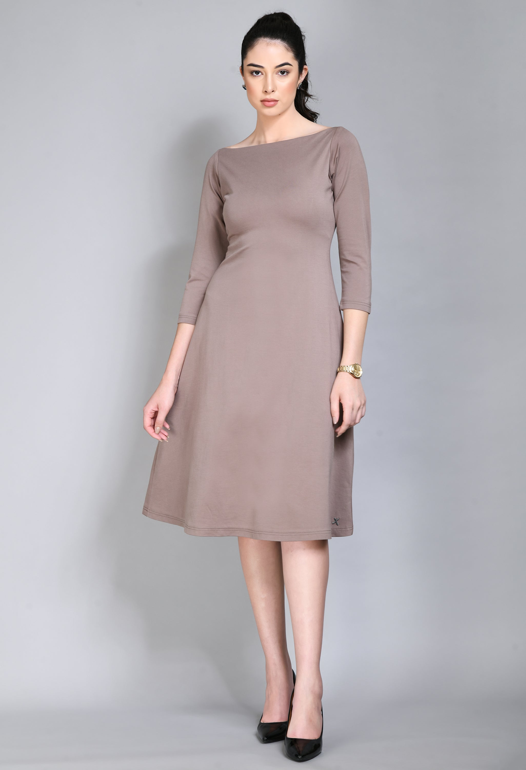 Beige a outlet line dress