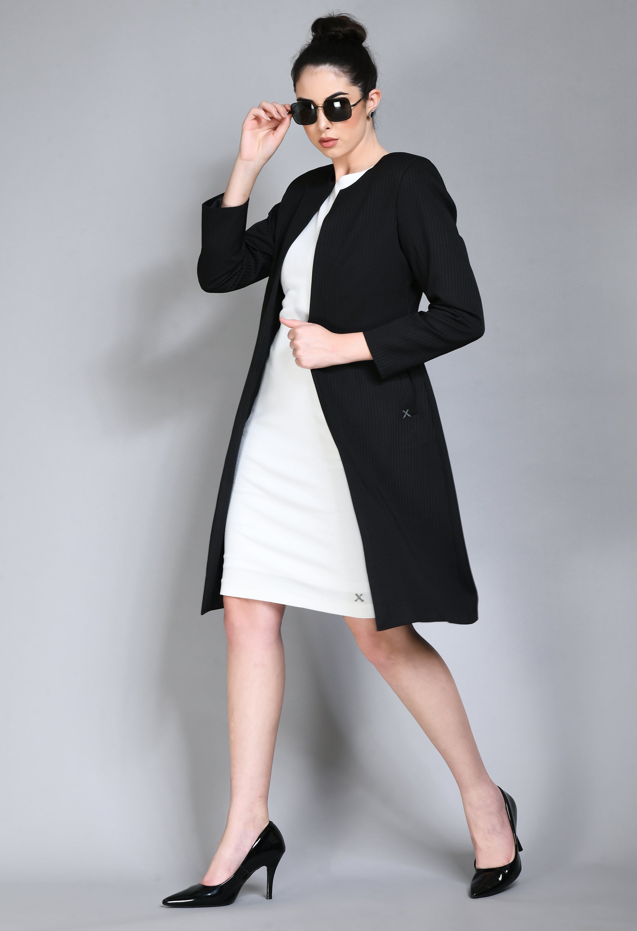 Black hotsell long blazer