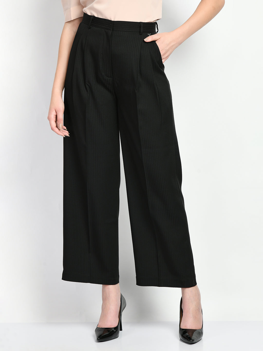 Buy Black Trousers & Pants for Women by TALLY WEiJL Online | Ajio.com
